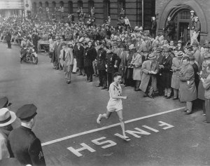 Bostonin maratonin voittaja 1951 Shigeki Tanaka